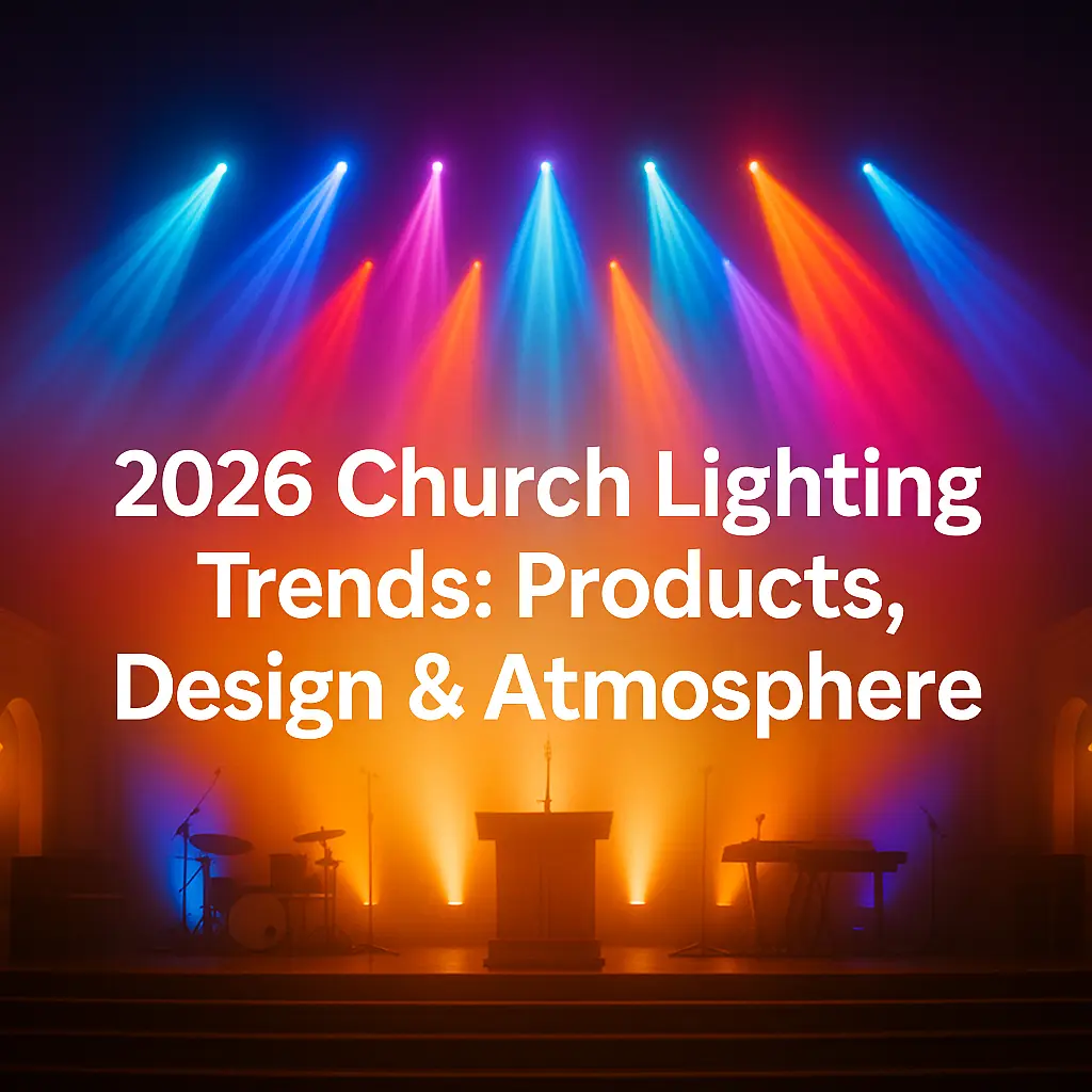 2026 church stage lighting trends cover graphic - 2026 Church Lighting Trends: Products, Design & Atmosphere - Vorlane