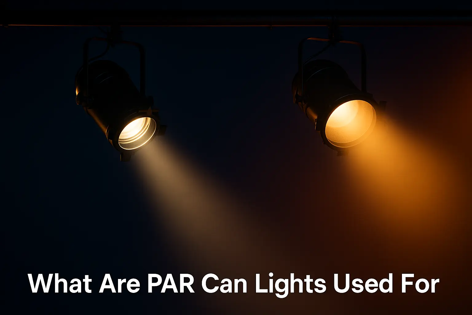 Feature image of PAR can stage lights with narrow and wide beam angles - What Are PAR Can Lights Used For? A Complete Guide - Vorlane - Vorlane