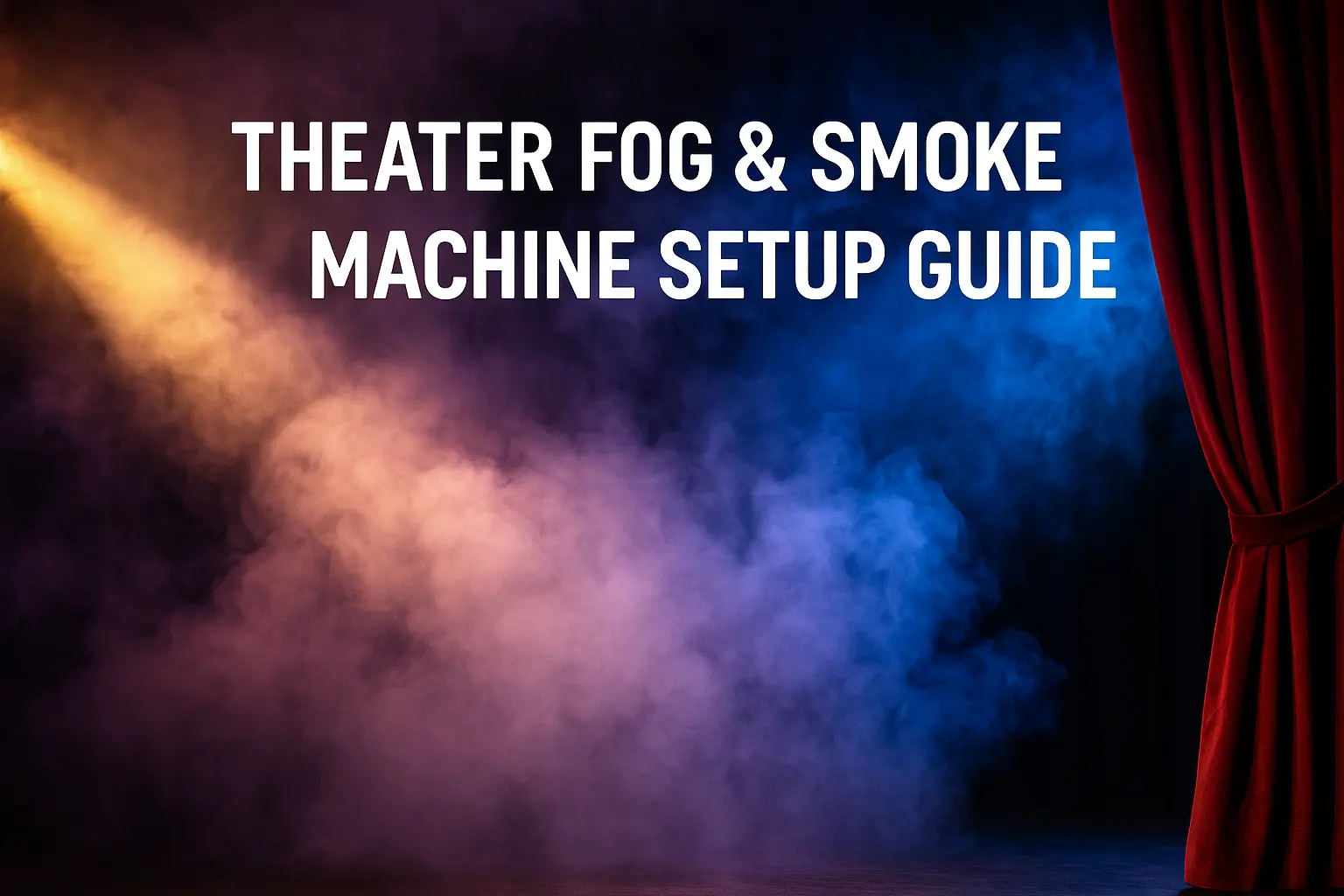 Feature image theater fog and smoke machine setup guide with stage haze - Theater Fog & Smoke Machine Setup Guide - Vorlane - Vorlane