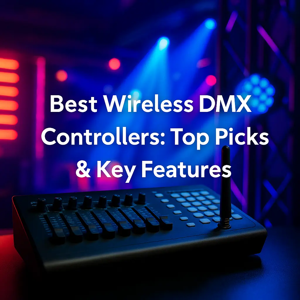 Wireless DMX controller with vibrant stage lighting - Best Wireless DMX Controllers: Top Picks & Key Features - Vorlane